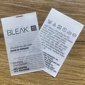 Mẫu nhãn dệt label 1